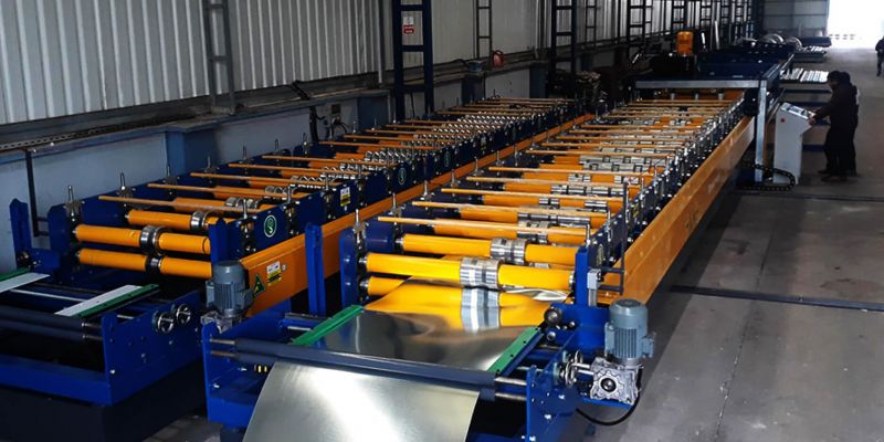 Profiling line trapezoidal sheets