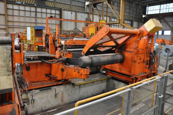 Heavy duty slitting line 1,600 x 5.0 mm